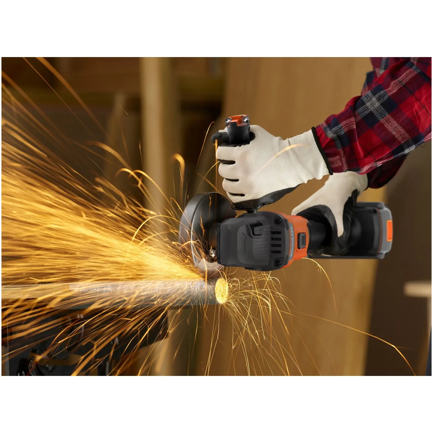 Black+Decker Cordless Sander Grinder 115mm 18v