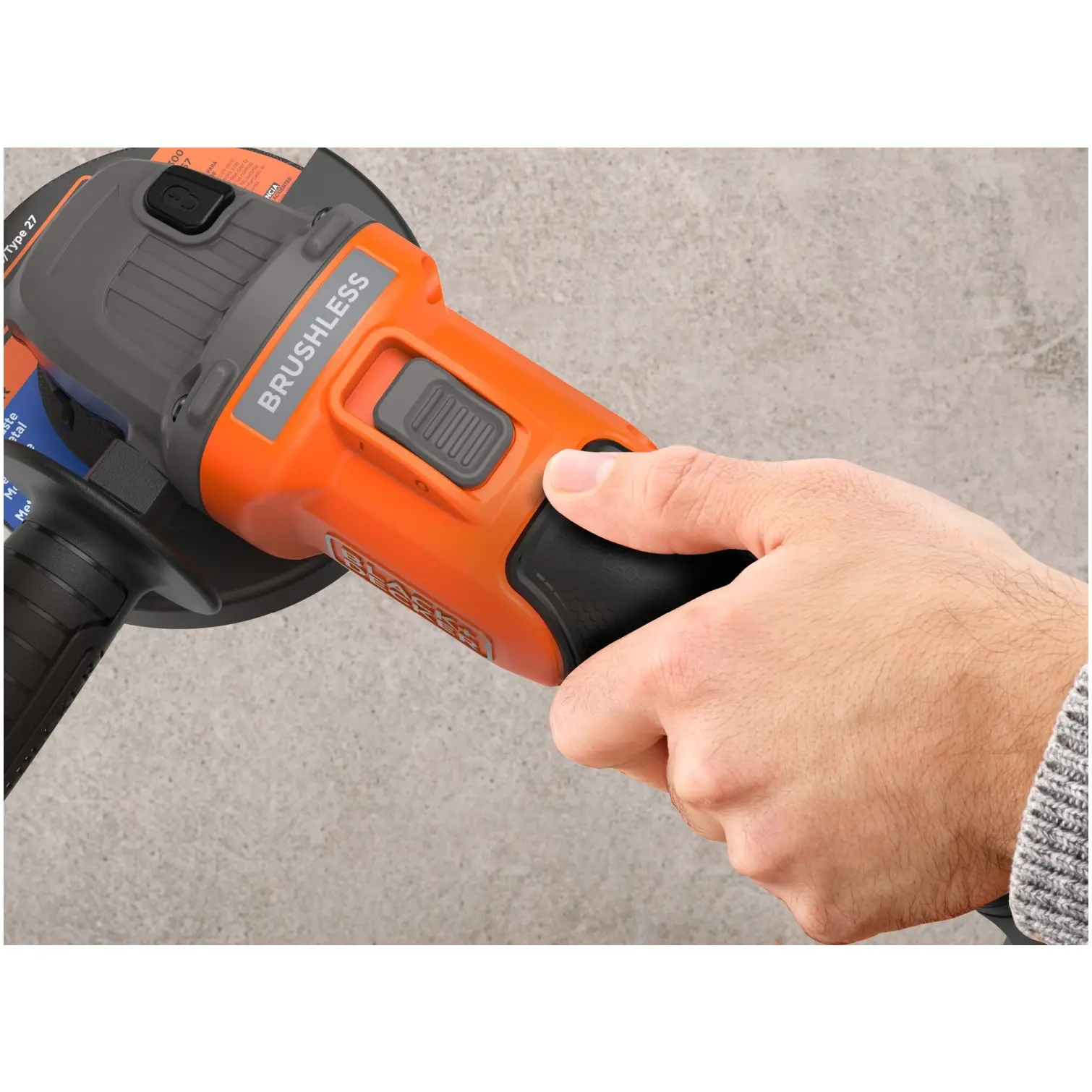 Black+Decker Cordless Sander Grinder 115mm 18v