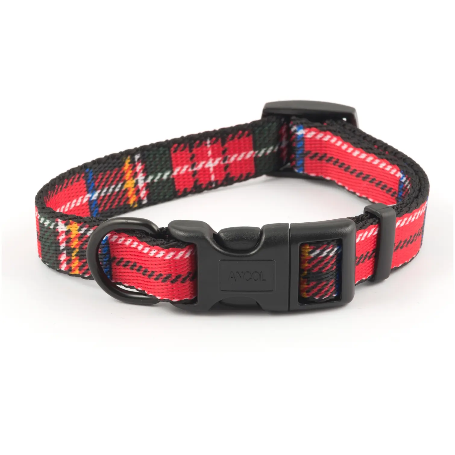 Ancol Tartan Nylon Adjustable Collar 20-30cm