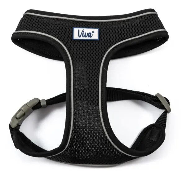 BES0060 Ancol Viva Black Mesh Comfort Dog Harness Small 34-45cm