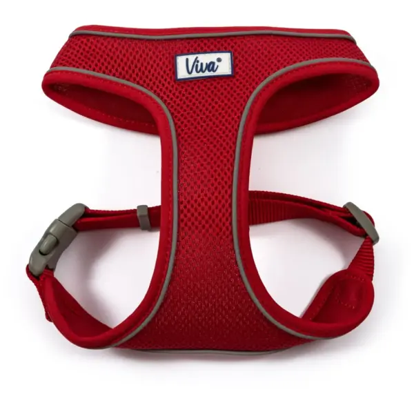 BES0075 Ancol Viva Red Mesh Comfort Dog Harness Medium 44-57cm