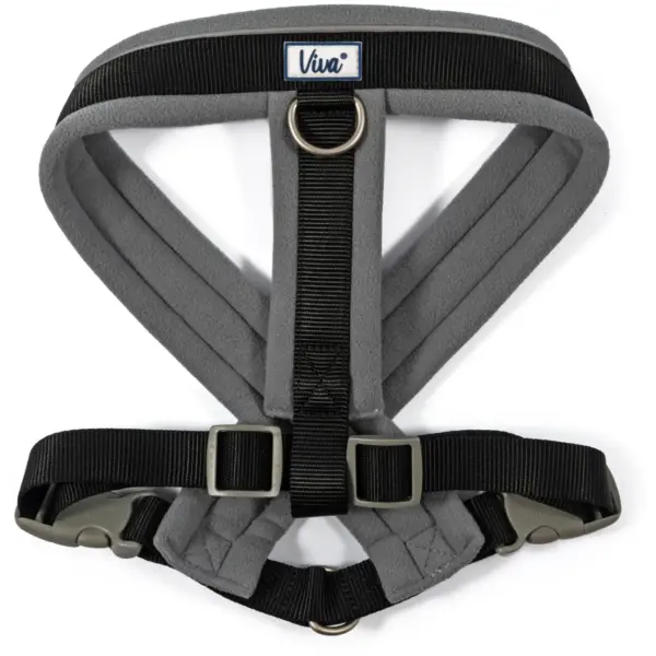 BES0078 Ancol Viva Black Padded Harness XL 70-98cm