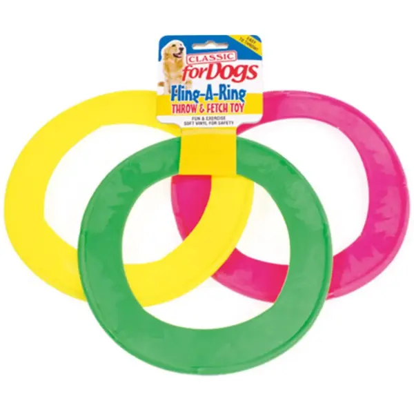 Classic Fling a Ring Throw & Fetch Toy for Dogs