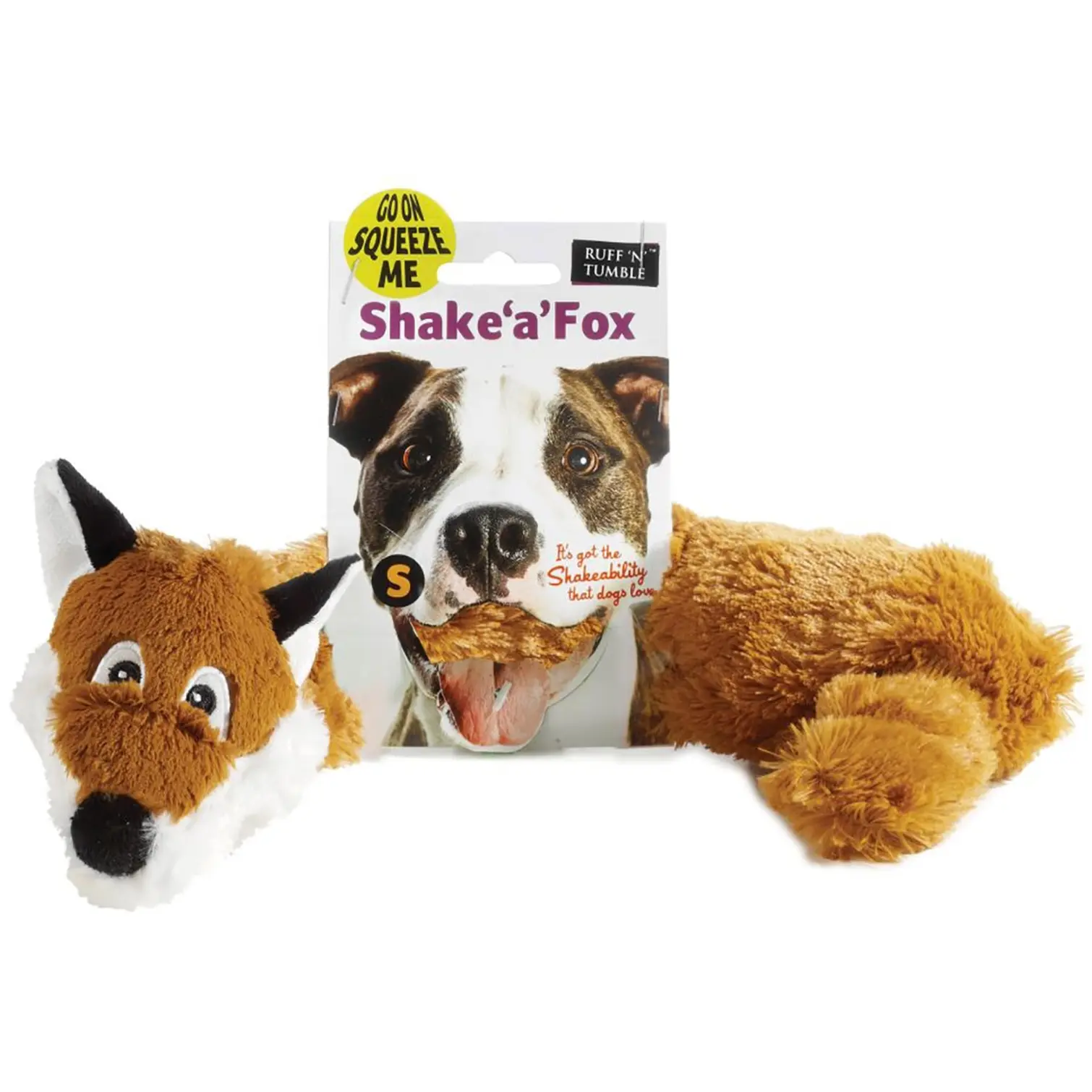 Ruff 'n' Tumble Shake a Fox Soft Dog Toy