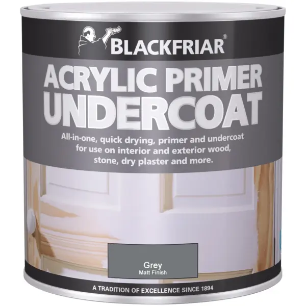 Blackfriar Acrylic Primer Undercoat Grey Matt Finish 500ml