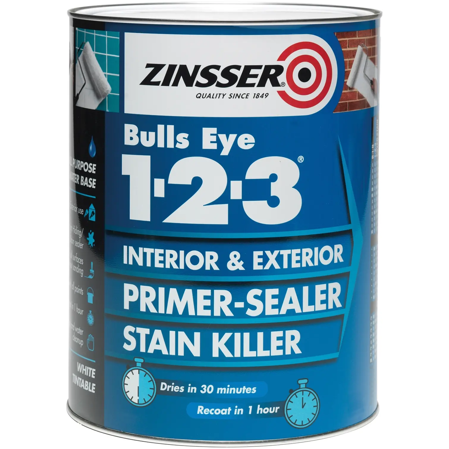 Zinsser Bulls Eye 1.2.3. Primer Sealer Stain Killer 500ml
