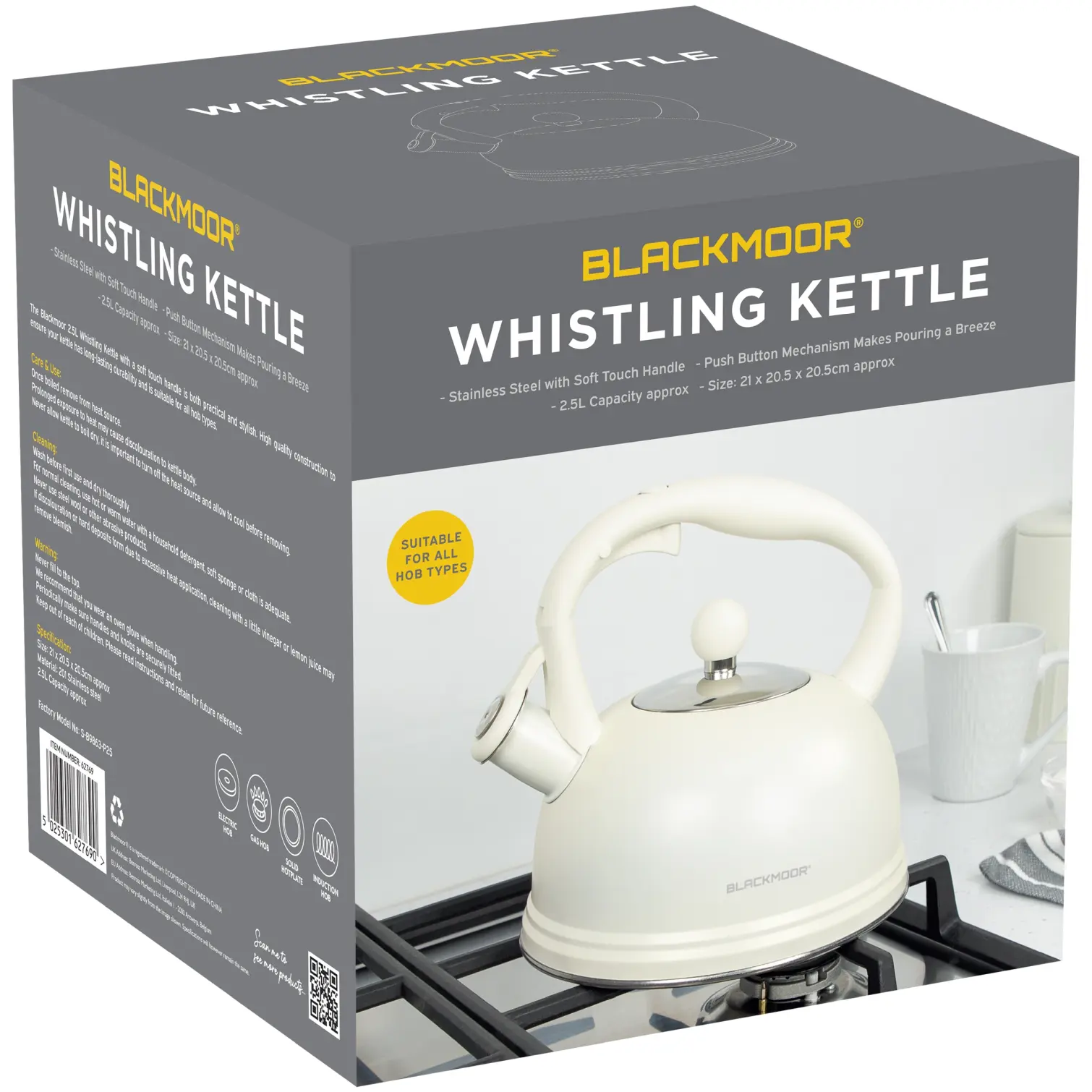 Blackmoor Whistling Kettle 2.5 Litre Capacity