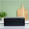 Blackmoor Tea,Coffee,Sugar&Bread Bin Set Black