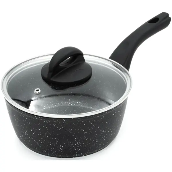 Blackmoor Sauce Pan & Lid Black 18cm