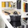 Blackmoor Sauce Pan & Lid Black 18cm