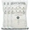 Black + Decker Vacuum Bag Small 40 x 60cm -  Pack of 3