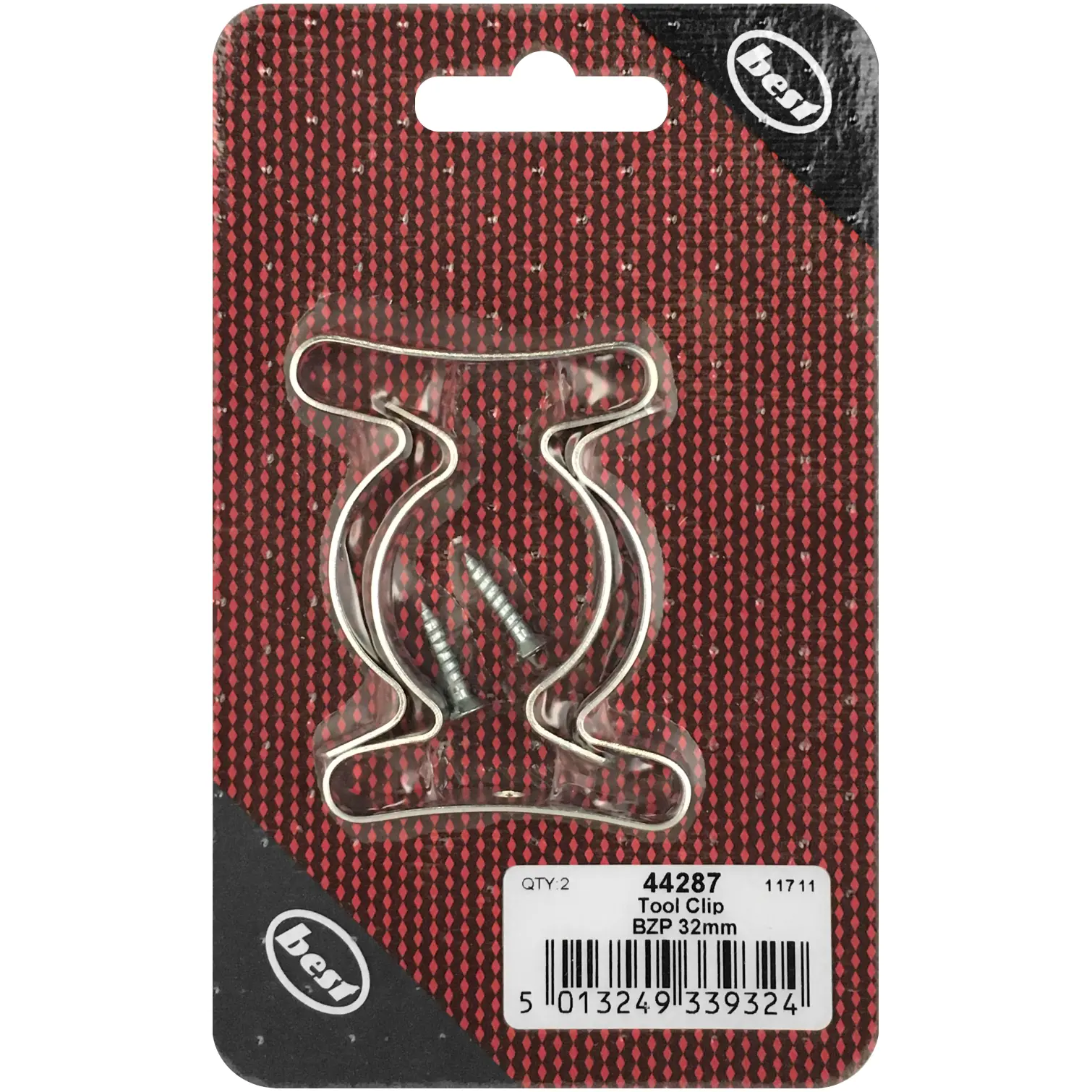 Best Tool Clip BZP 32mm pack of 2