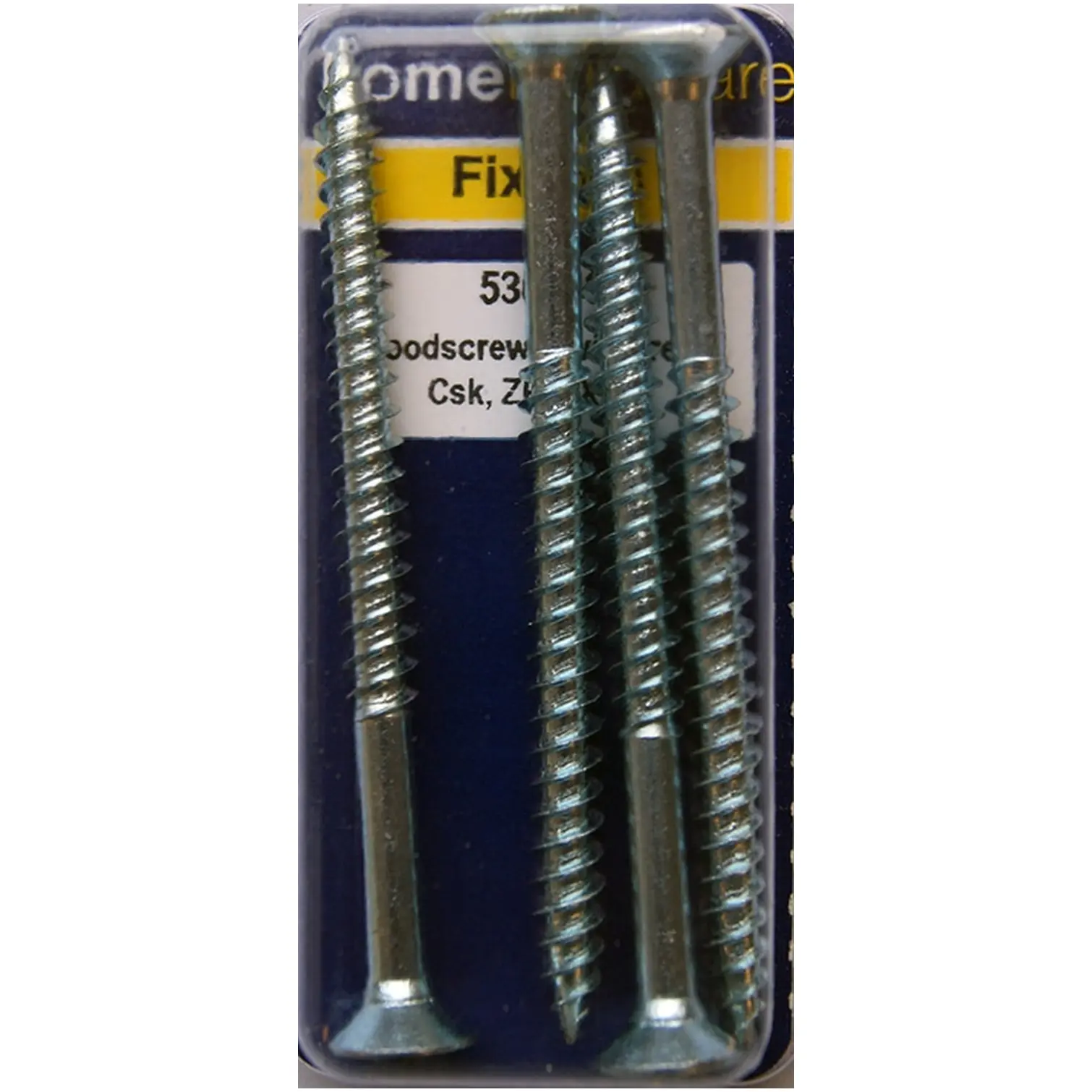 Hardened Pozi Twinthread CSK Woodscrews BZP 3" x 12 - Pack of 4