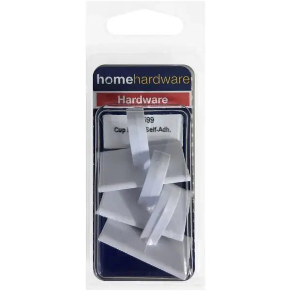 BLK0455 Home Hardware Small Self Adhesive Cup Hooks - Pack of 3