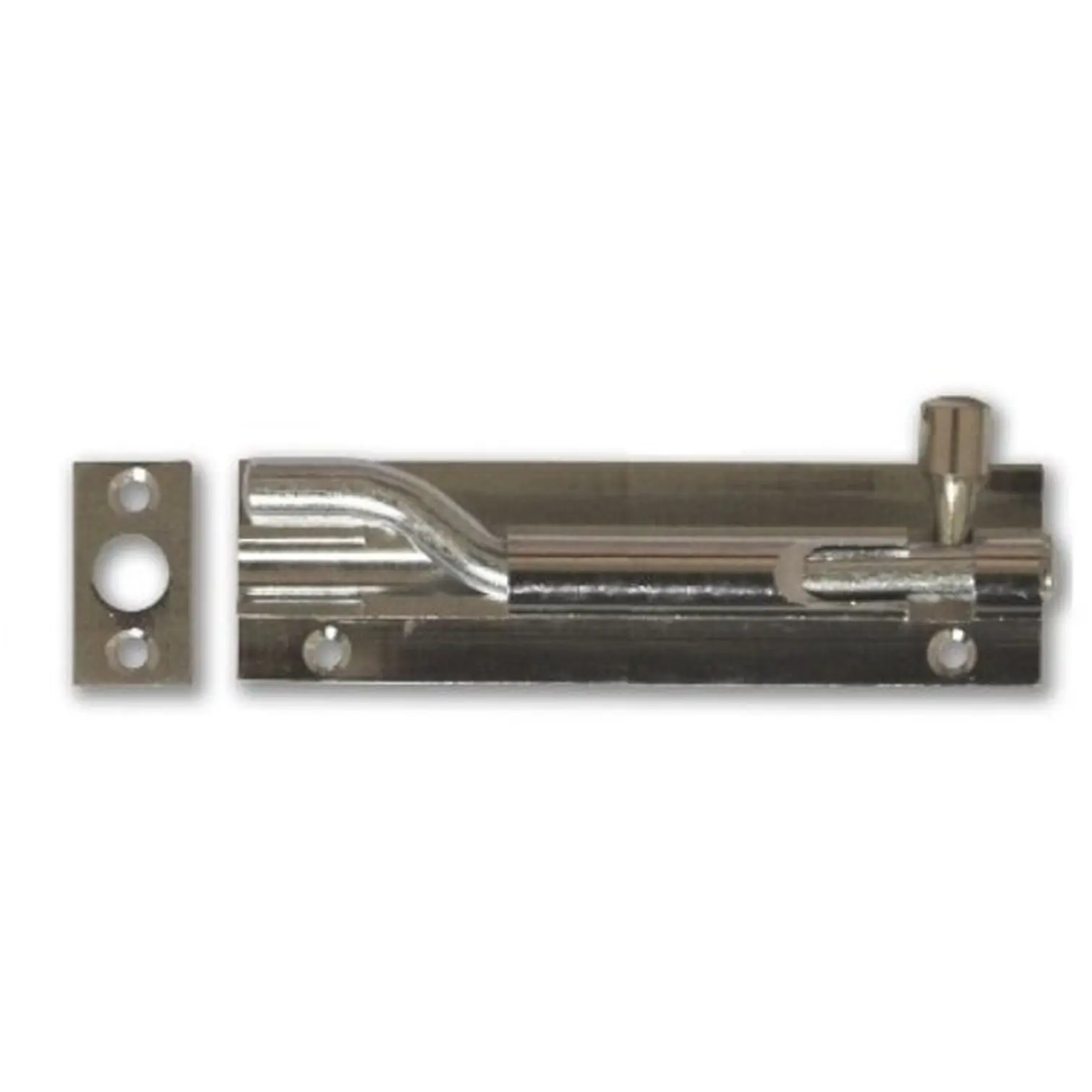 Best Swan Neck Door Bolt Chromed 75mm (3")