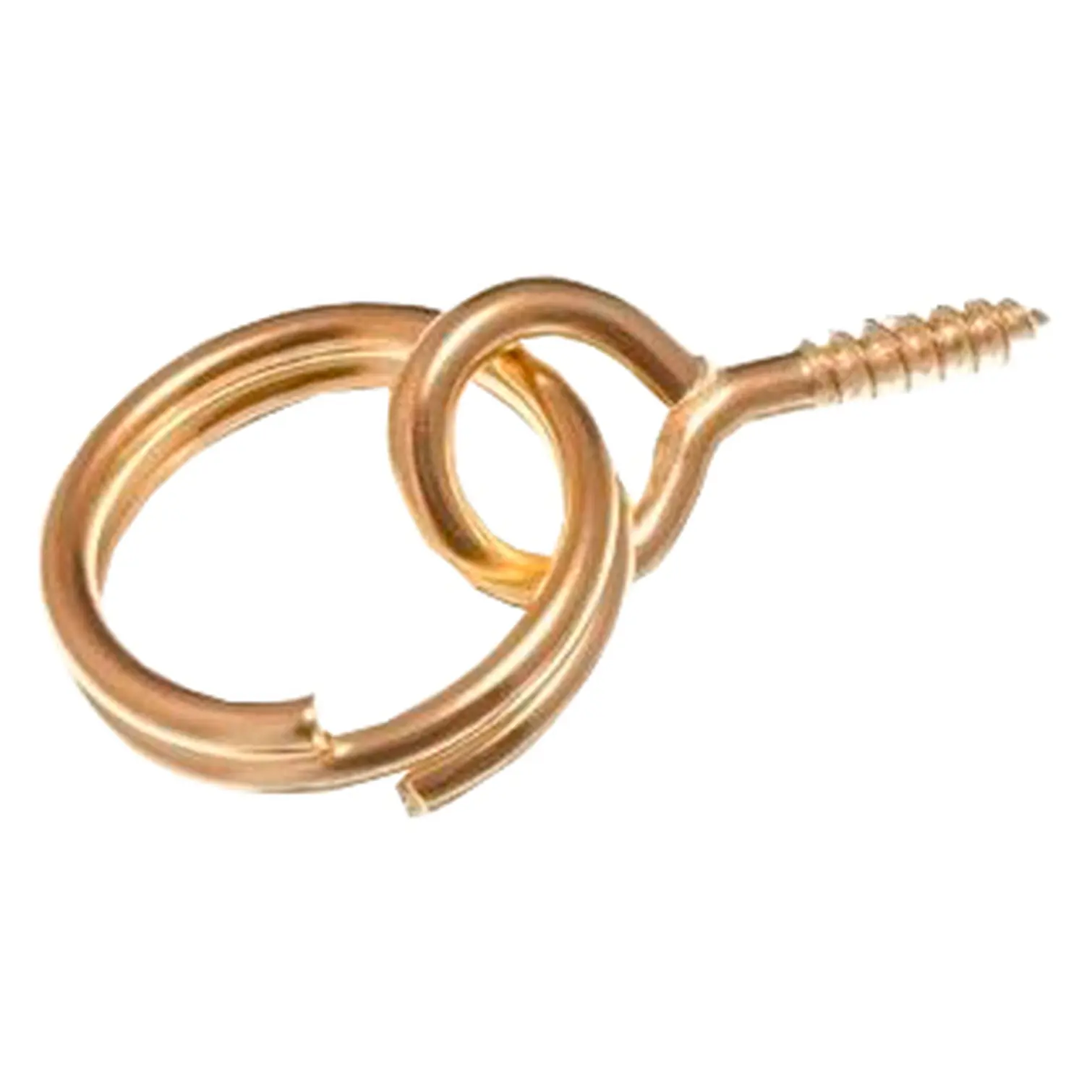 Best No.0 Coppered Screw Rings Small - Pack of 4
