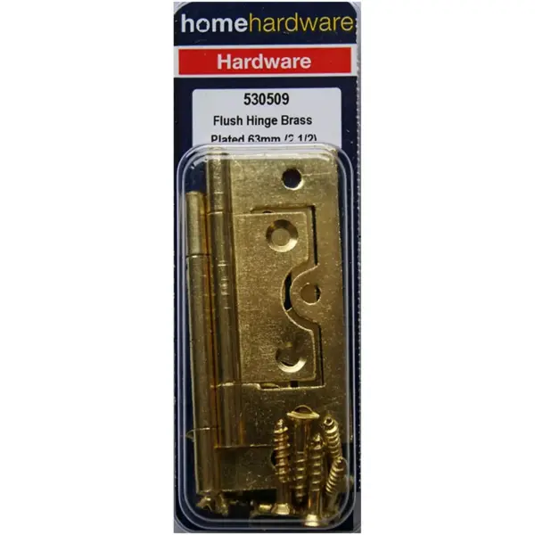 BLK0902 Home Hardware Flush Hinges 63mm(2.5") EB