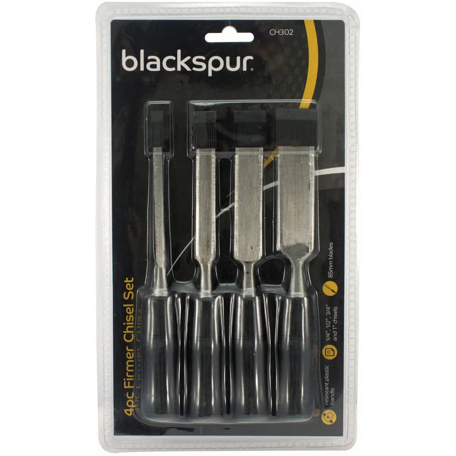 BLS0010 Blackspur 4pce Chisel Set