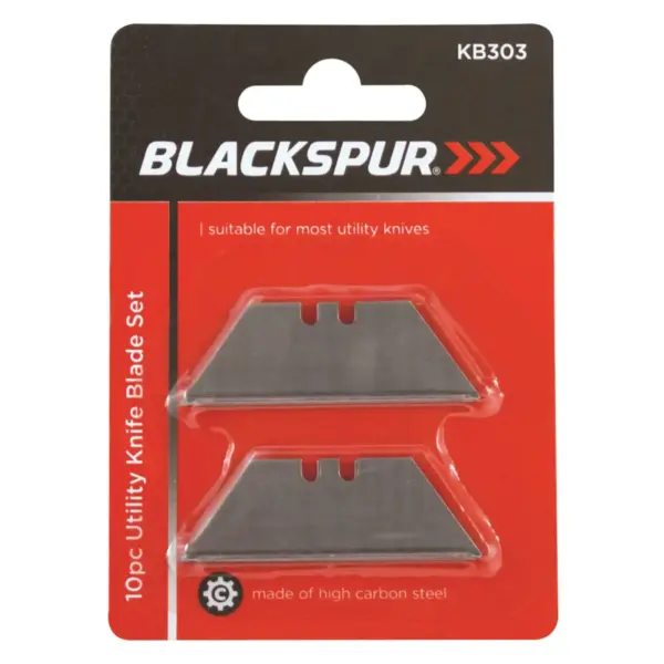 Blackspur Utility Knife Replacement Blades 10 Piece Set