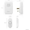 Byron  Wire Free Doorchime 150m Range Plug Through