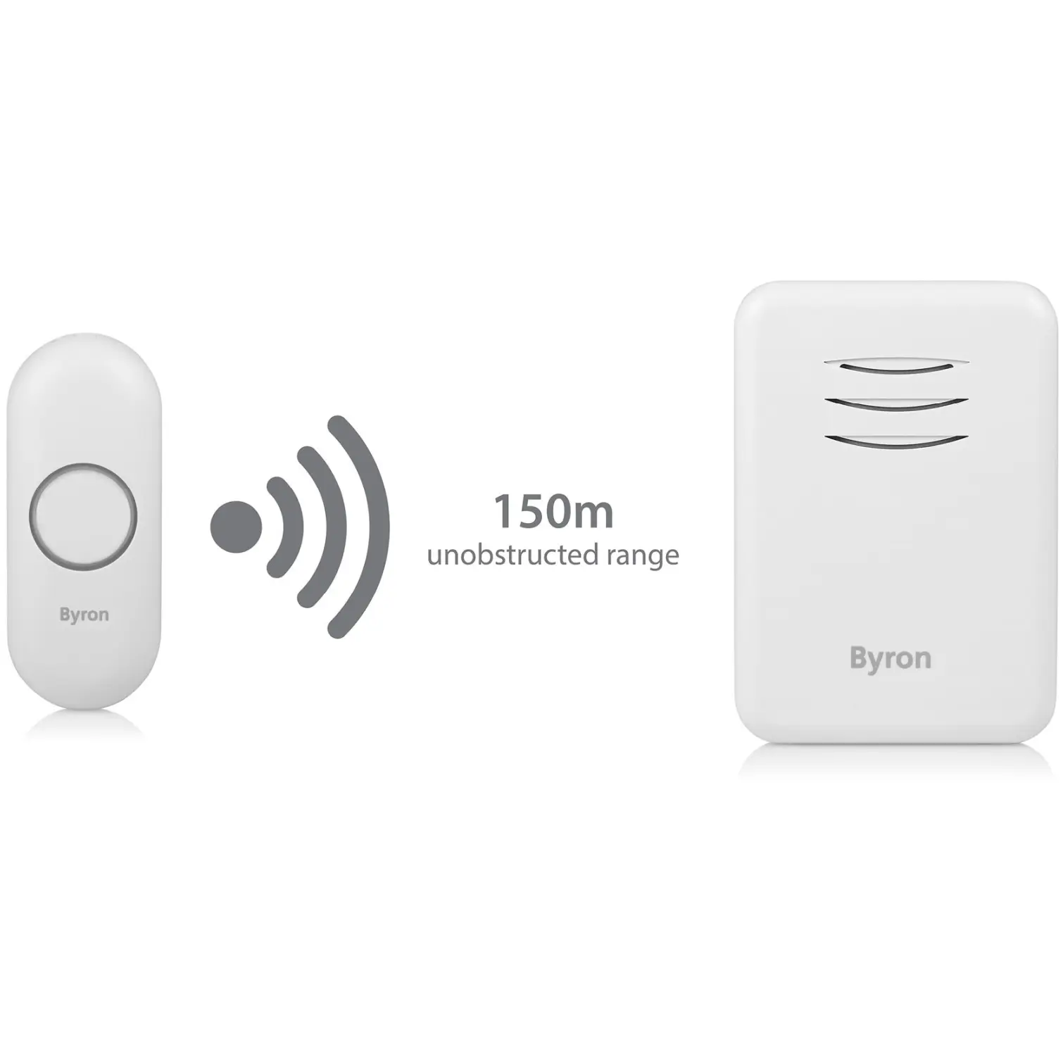 Byron  Wire Free D/chime Plug In Twin