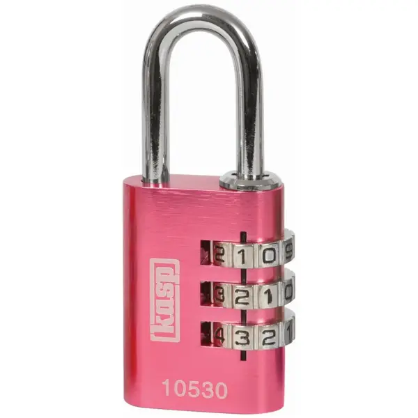 Kasp 30mm Combination Padlock Pink