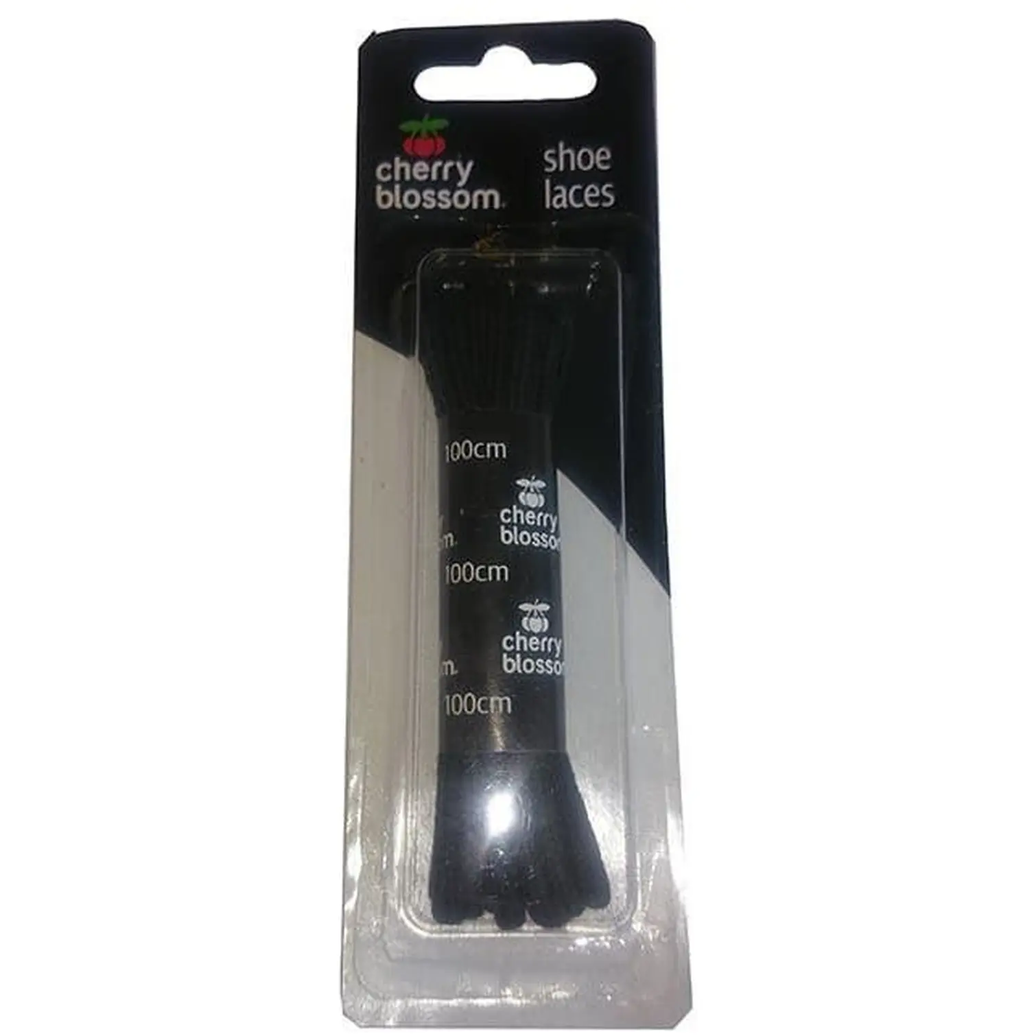 Cherry Blossom Laces Flat Black 100cm
