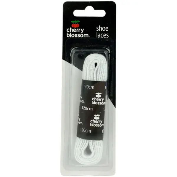 Cherry Blossom Laces Flat White 120cm