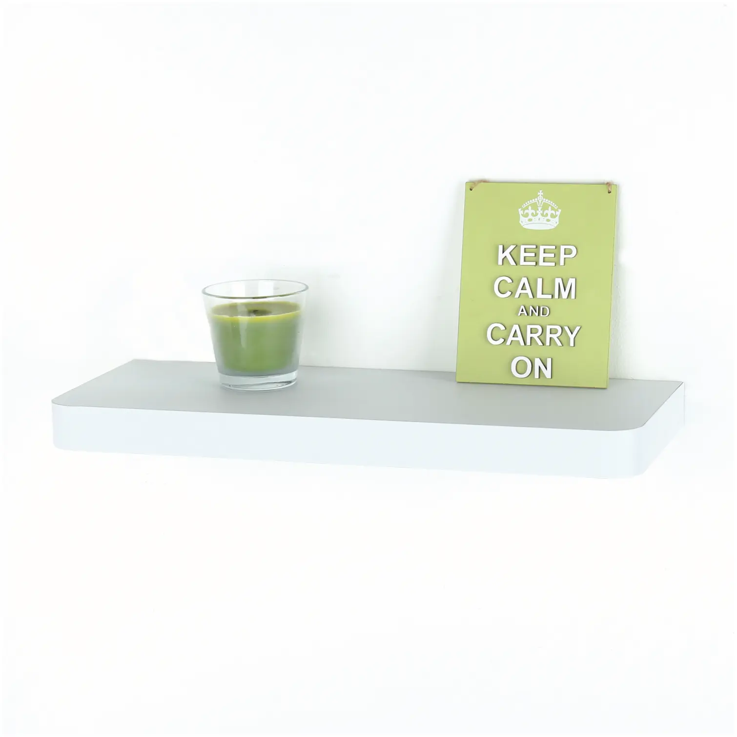 Arran Floating Shelf Kit Matt White 500mm