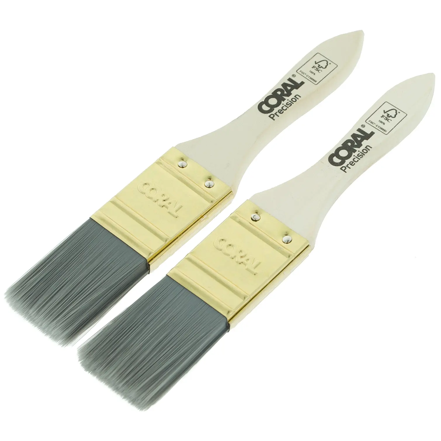 Coral Tester Pot Brushes 25mm (pk2)