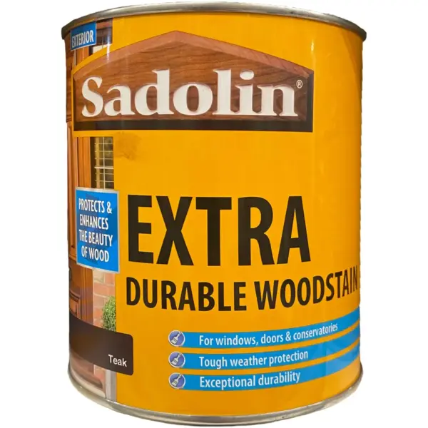 CRW0102 Sadolin Extra Woodstain 1ltr Teak