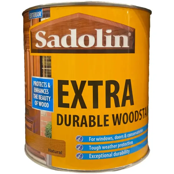 CRW0106 Sadolin Extra Woodstain1ltr Natural