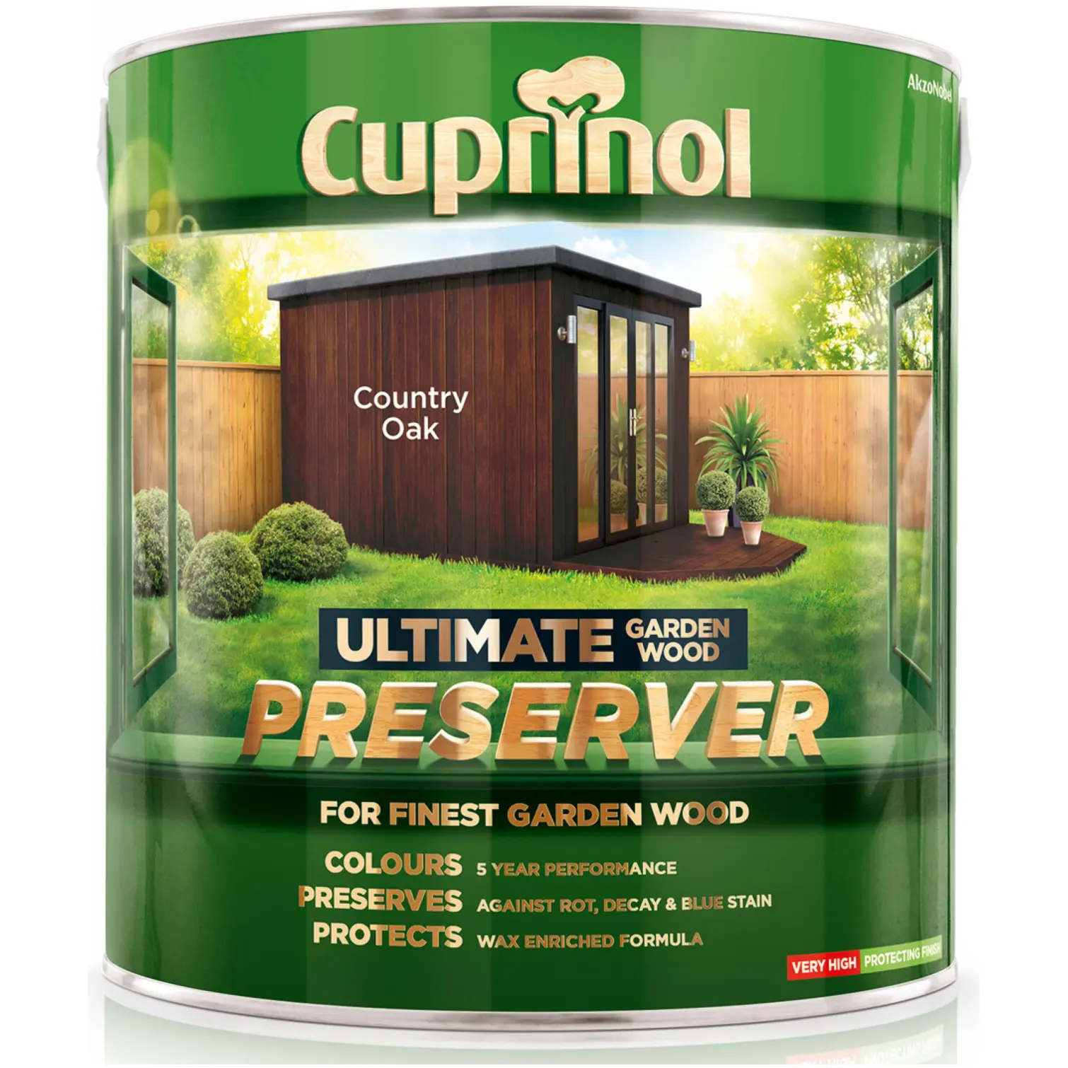 Cuprinol Ultimate Garden Wood Preserver Country Oak 4Ltr