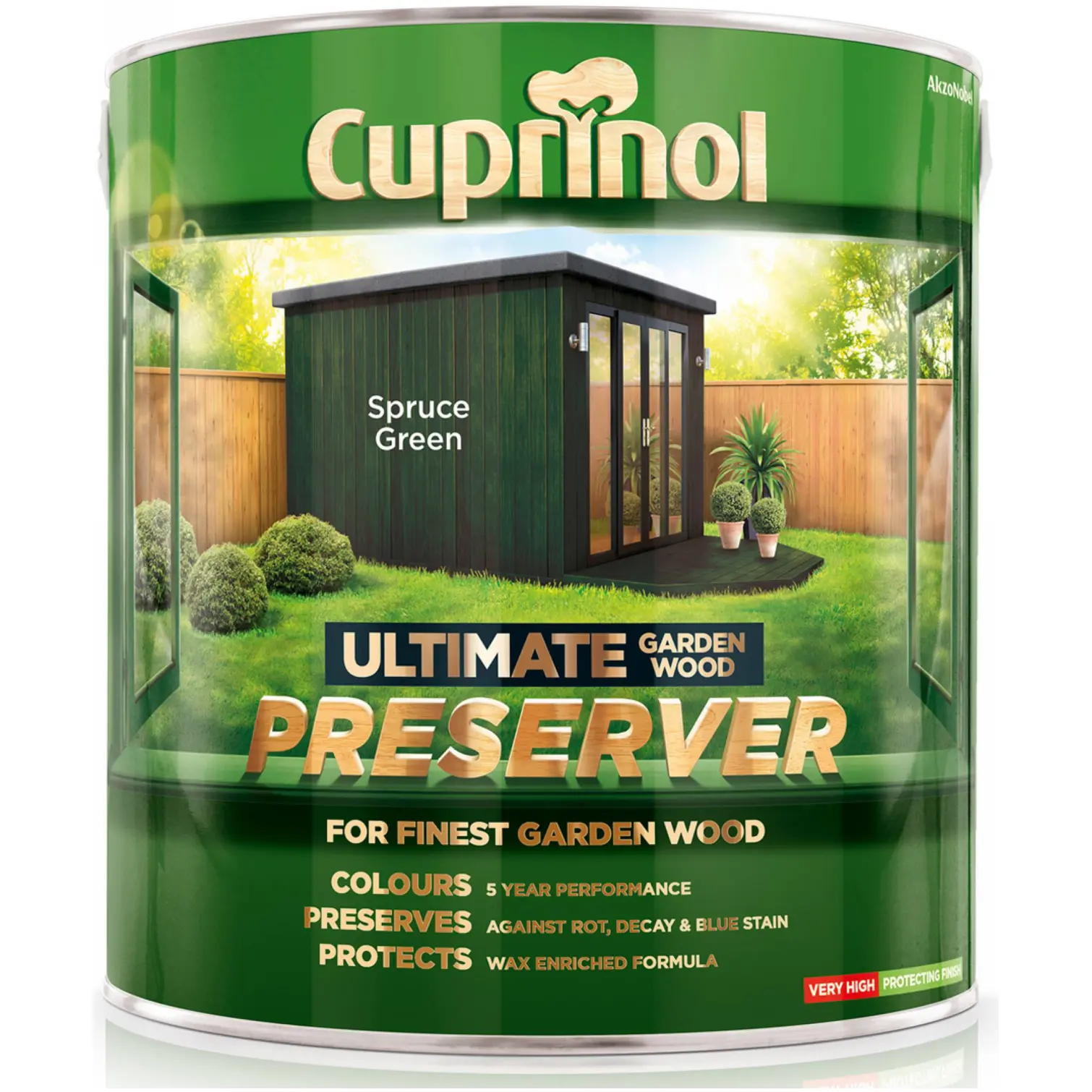 Cuprinol Ultimate Garden Wood Preserver Spruce Green 4Ltr