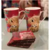 McMoo Tartan Paint Large Mug