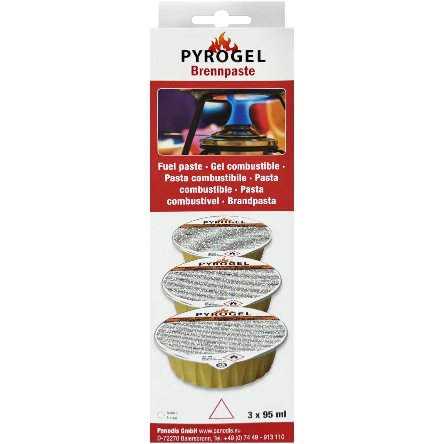 DEX0008 Pyrogel Brennpaste Fuel Paste Pack of 3