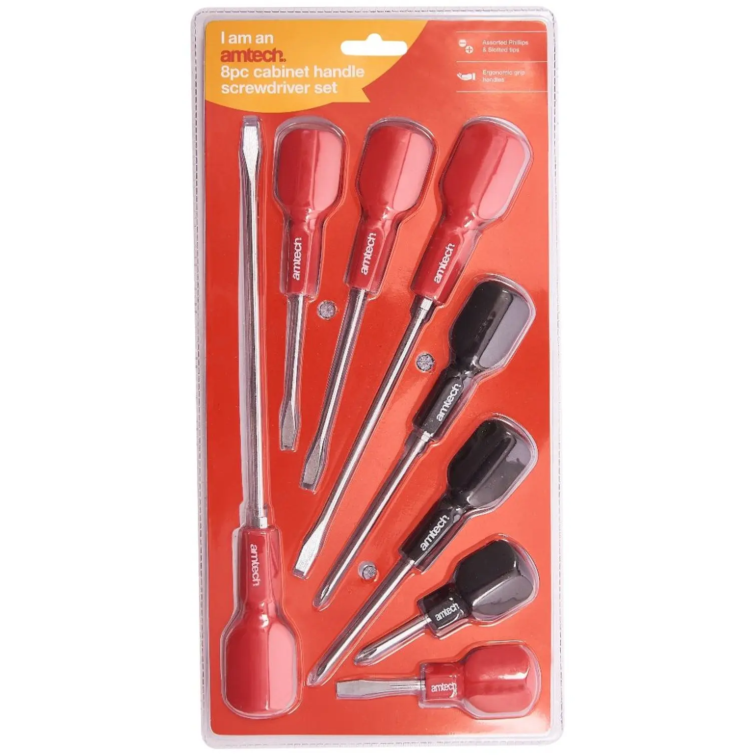 Am-Tech 8 Piece Cabinet Handle Screwdriver Set