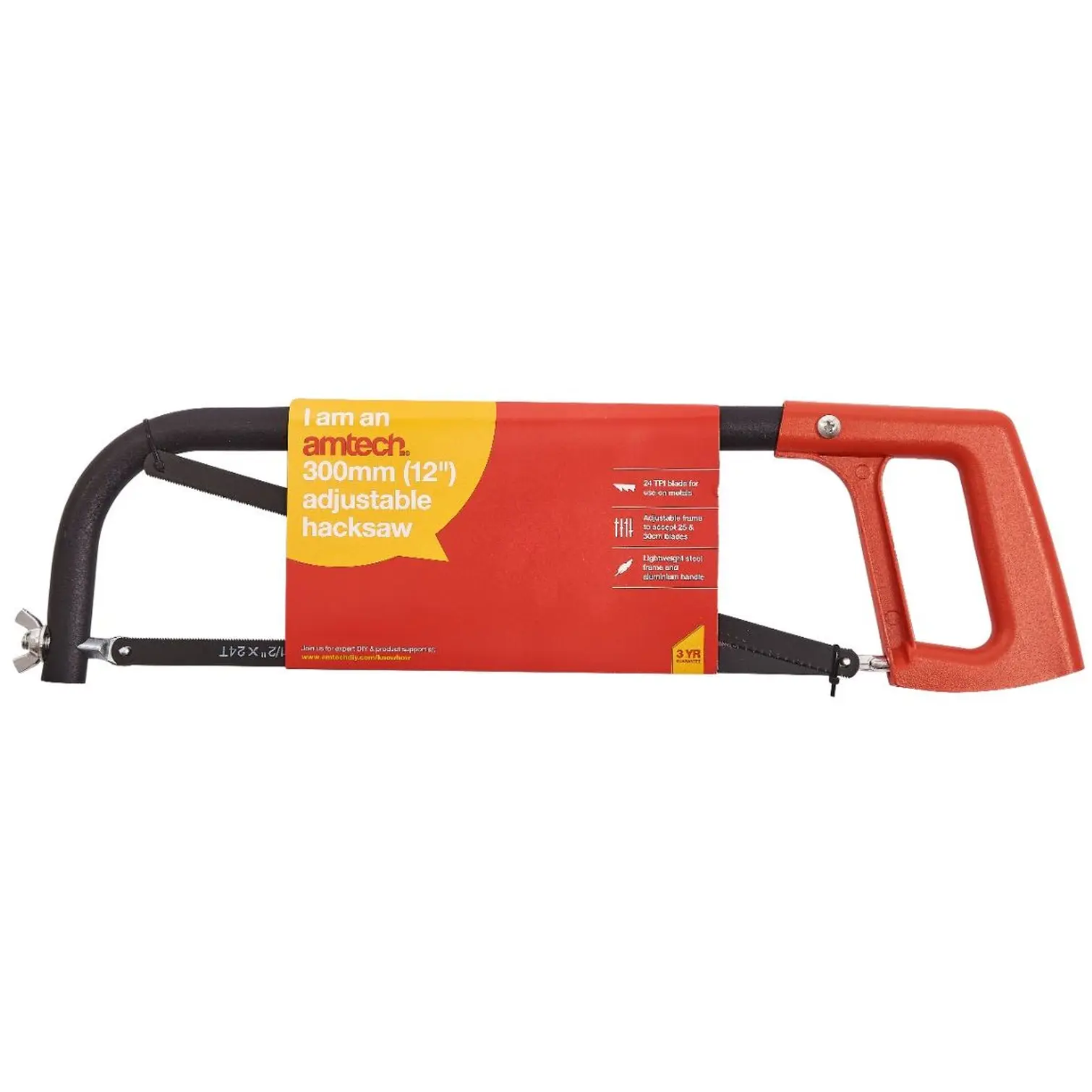 Amtech Hacksaw Plus 3 Blades 300mm