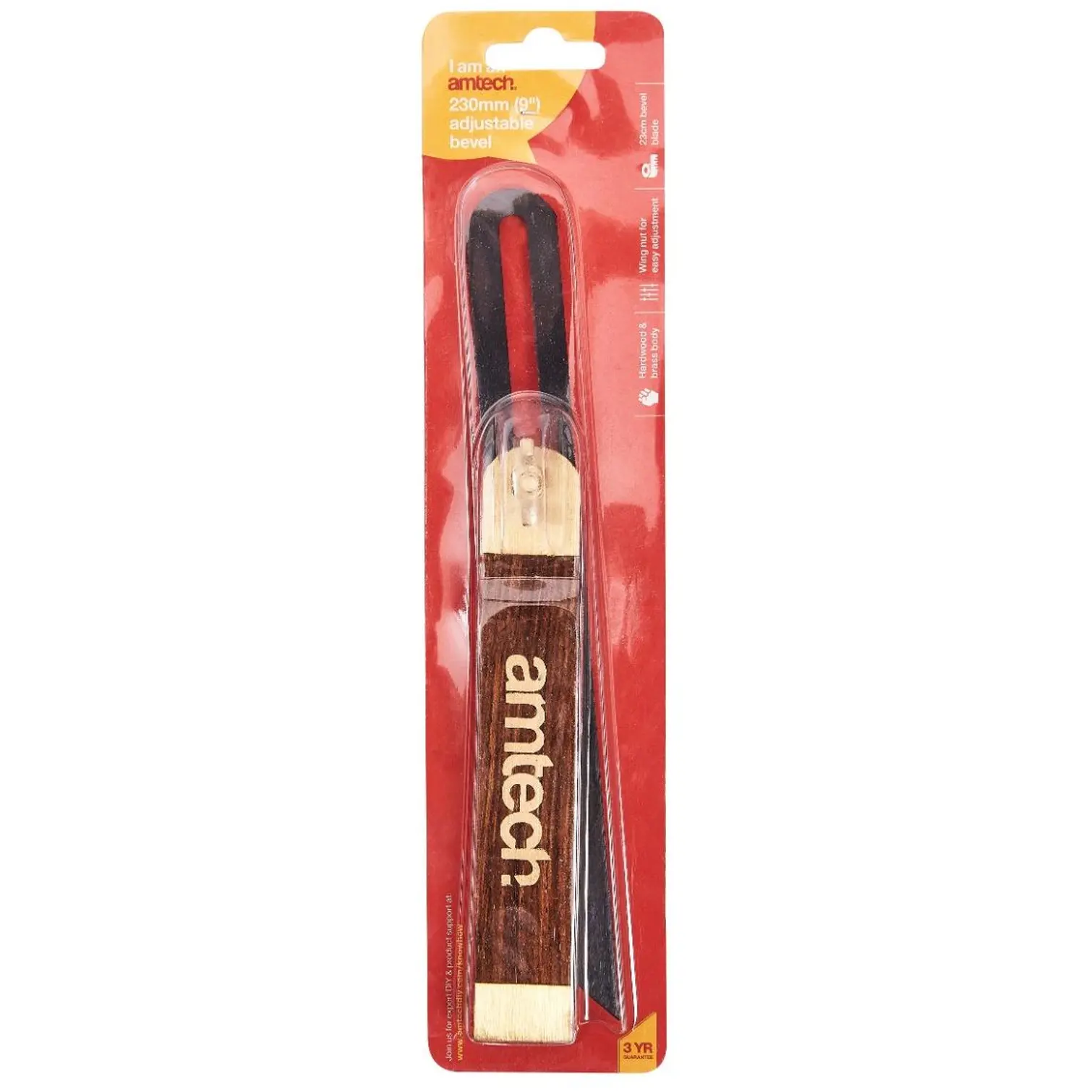 Amtech Rosewood Bevel 230mm / 9"