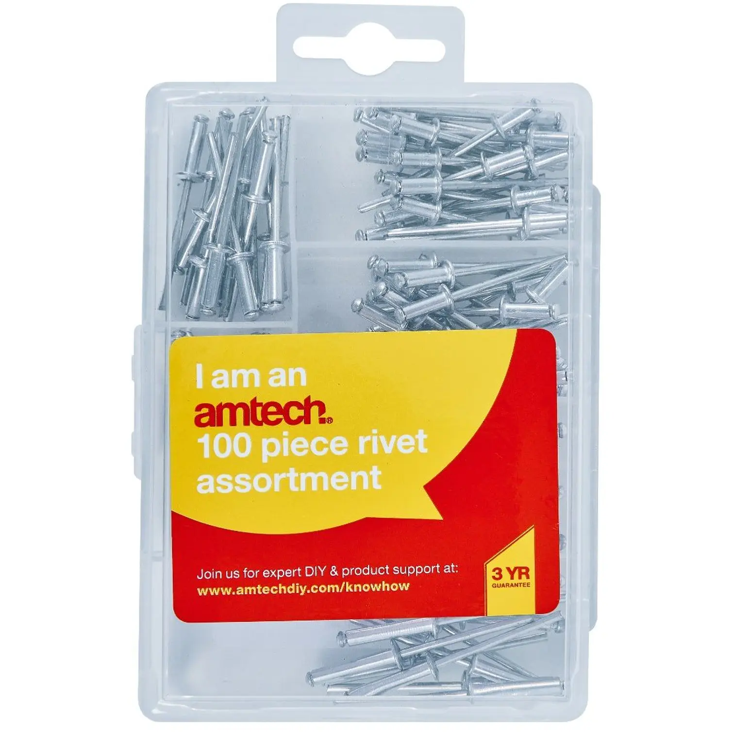 Amtech 100pc Assorted Rivets