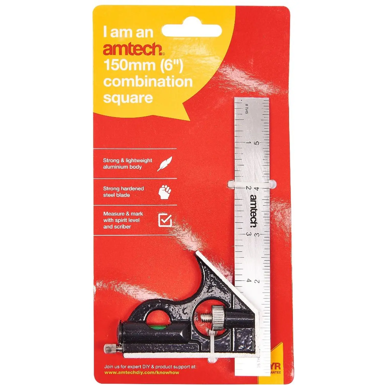 Amtech Combination Square 150mm / 6"