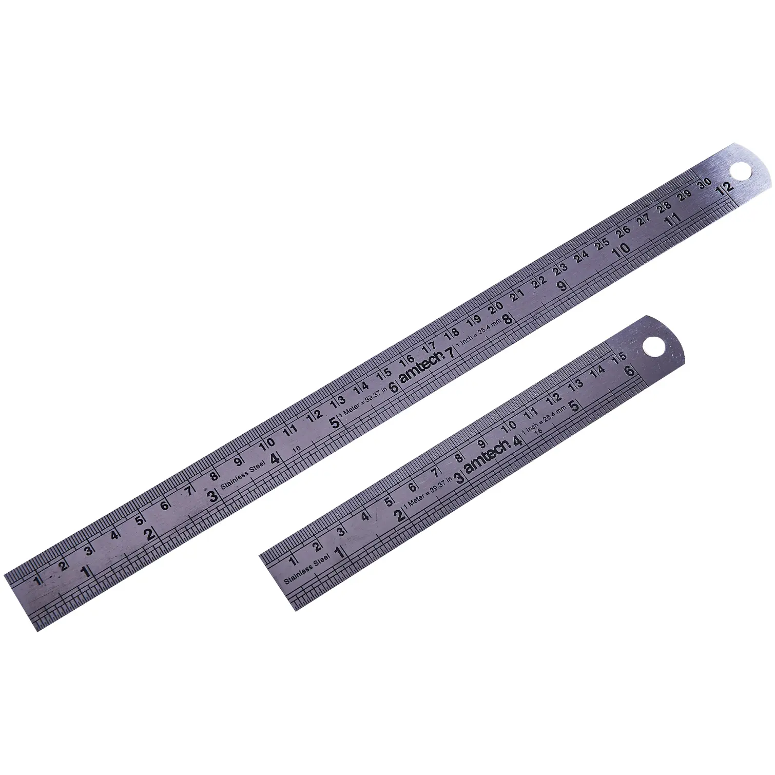 Amtech Set of 2 Steel Rules