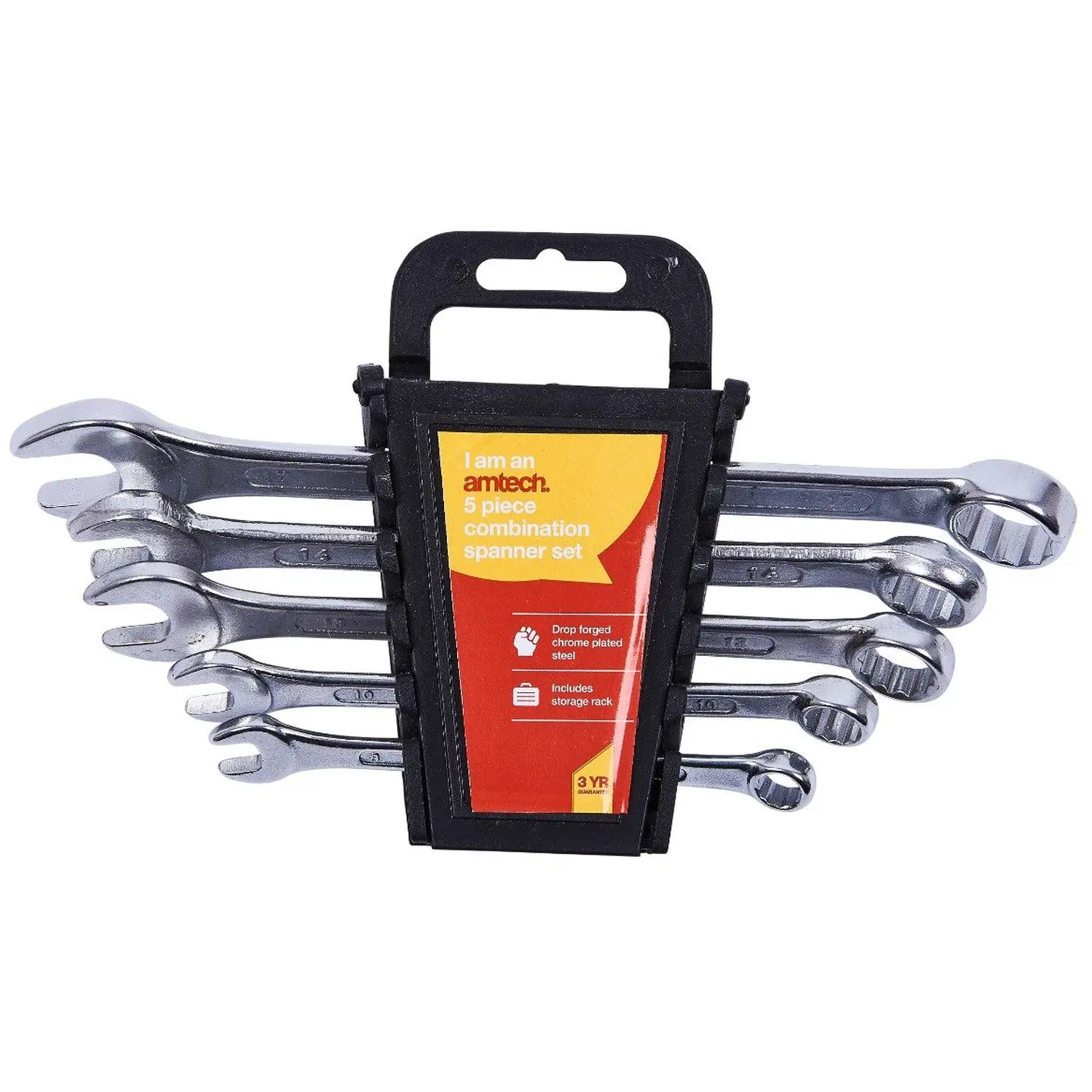 Amtech 5pce Metric Combination Spanner Set