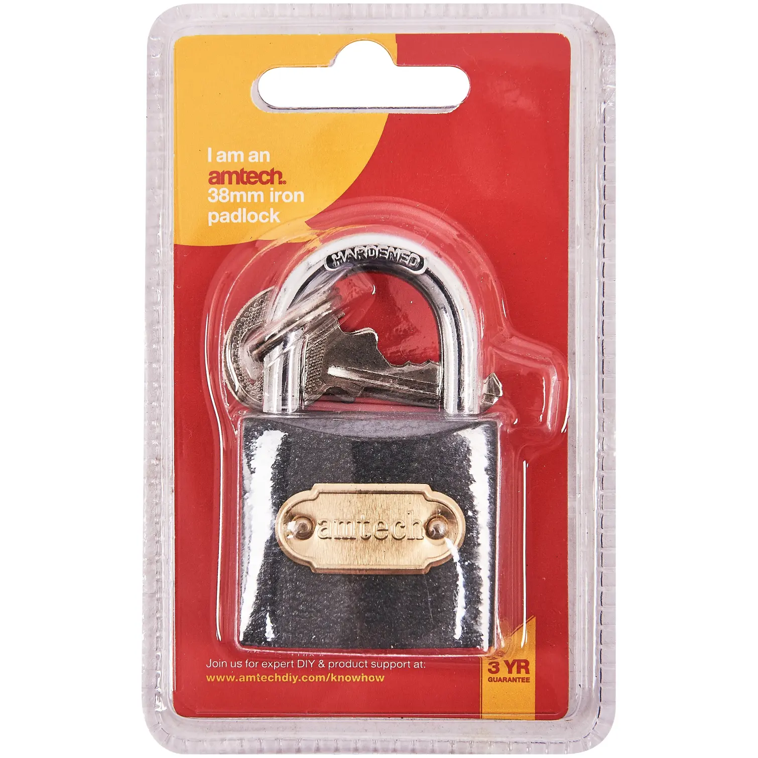 Amtech Iron Padlock 38mm