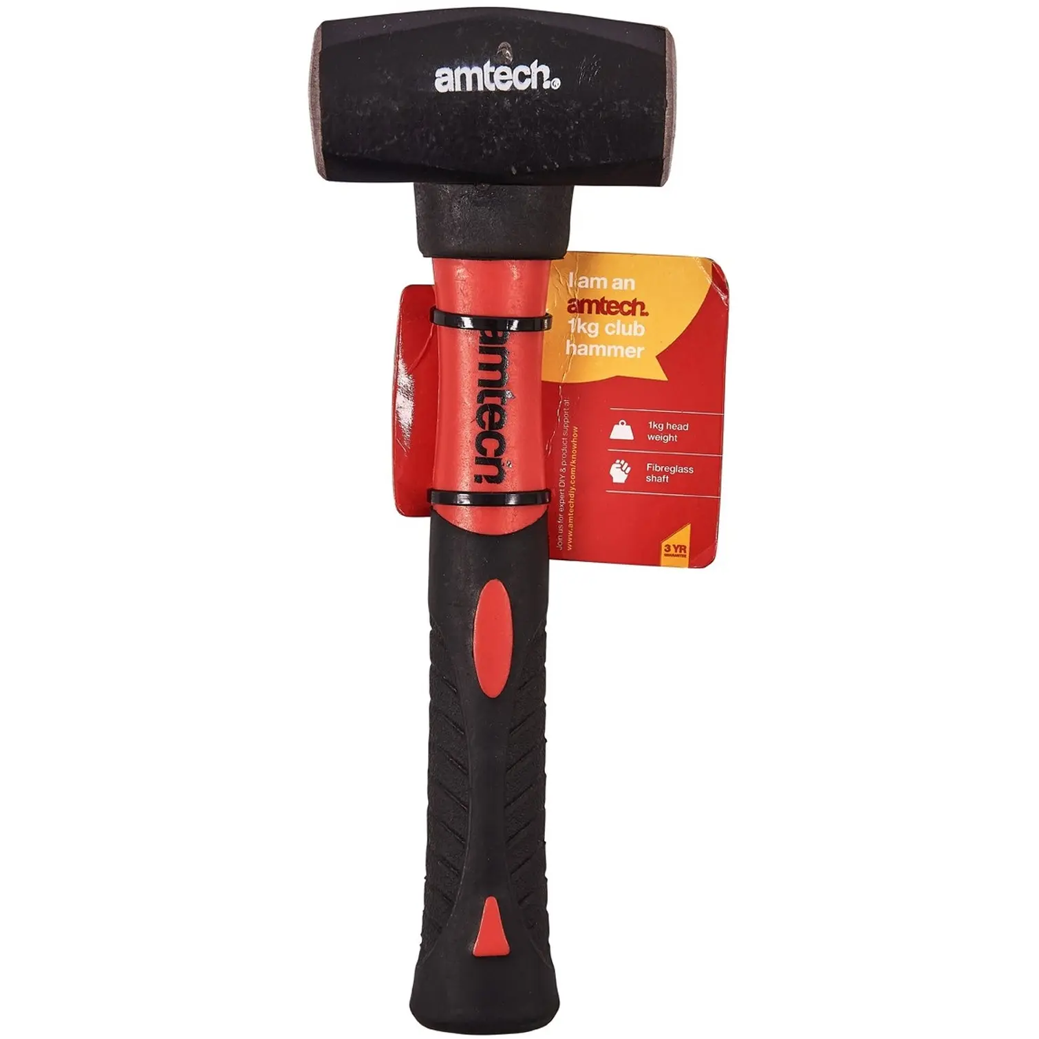Amtech Fibre Glass 1kg Club Hammer
