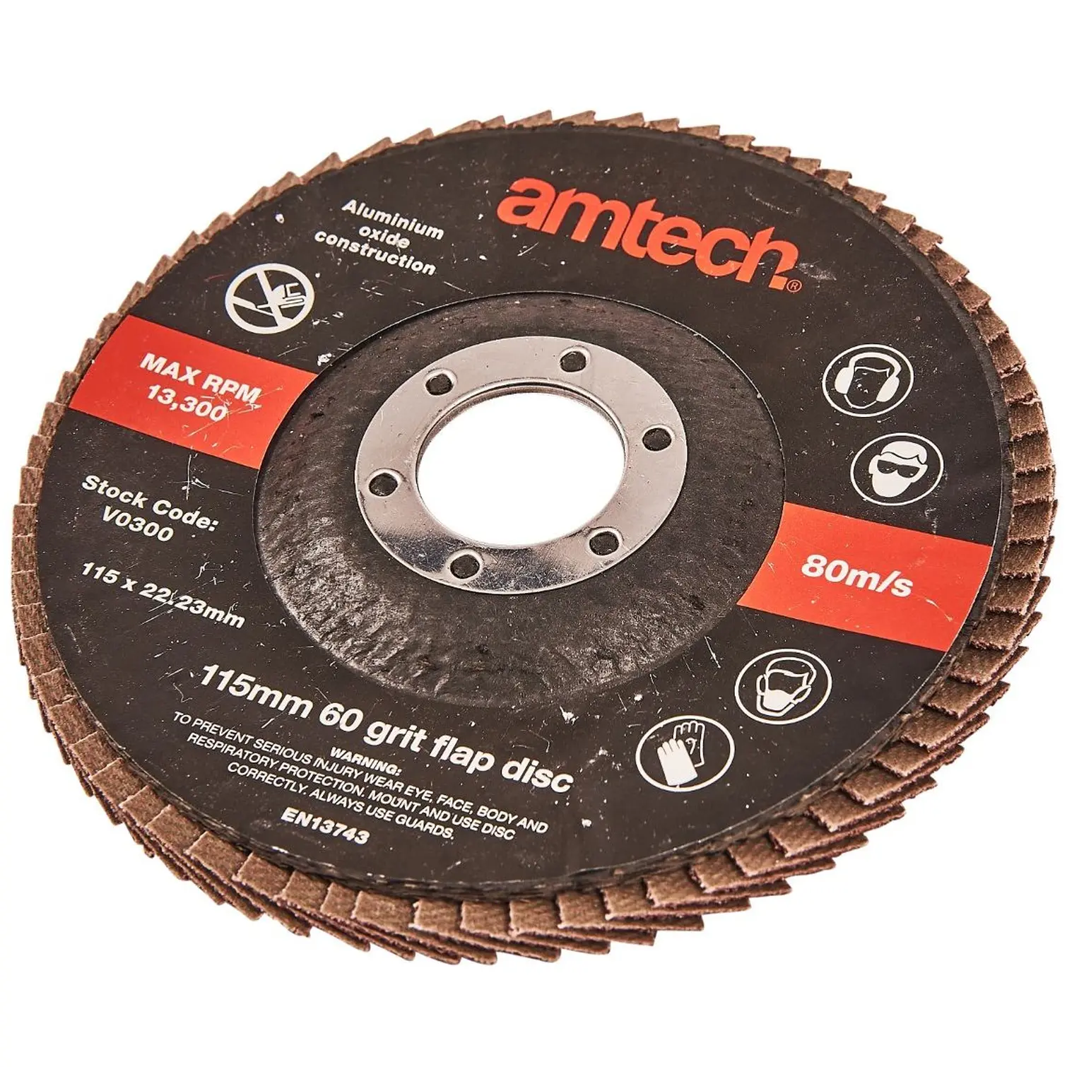Am-Tech  115mm Flap Disc (60 Grit)