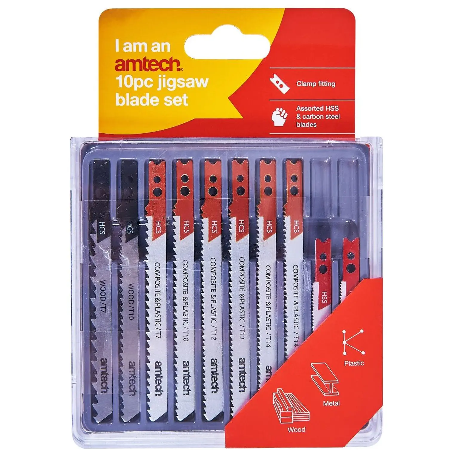 Am-Tech 10pce Jigsaw Blade Set