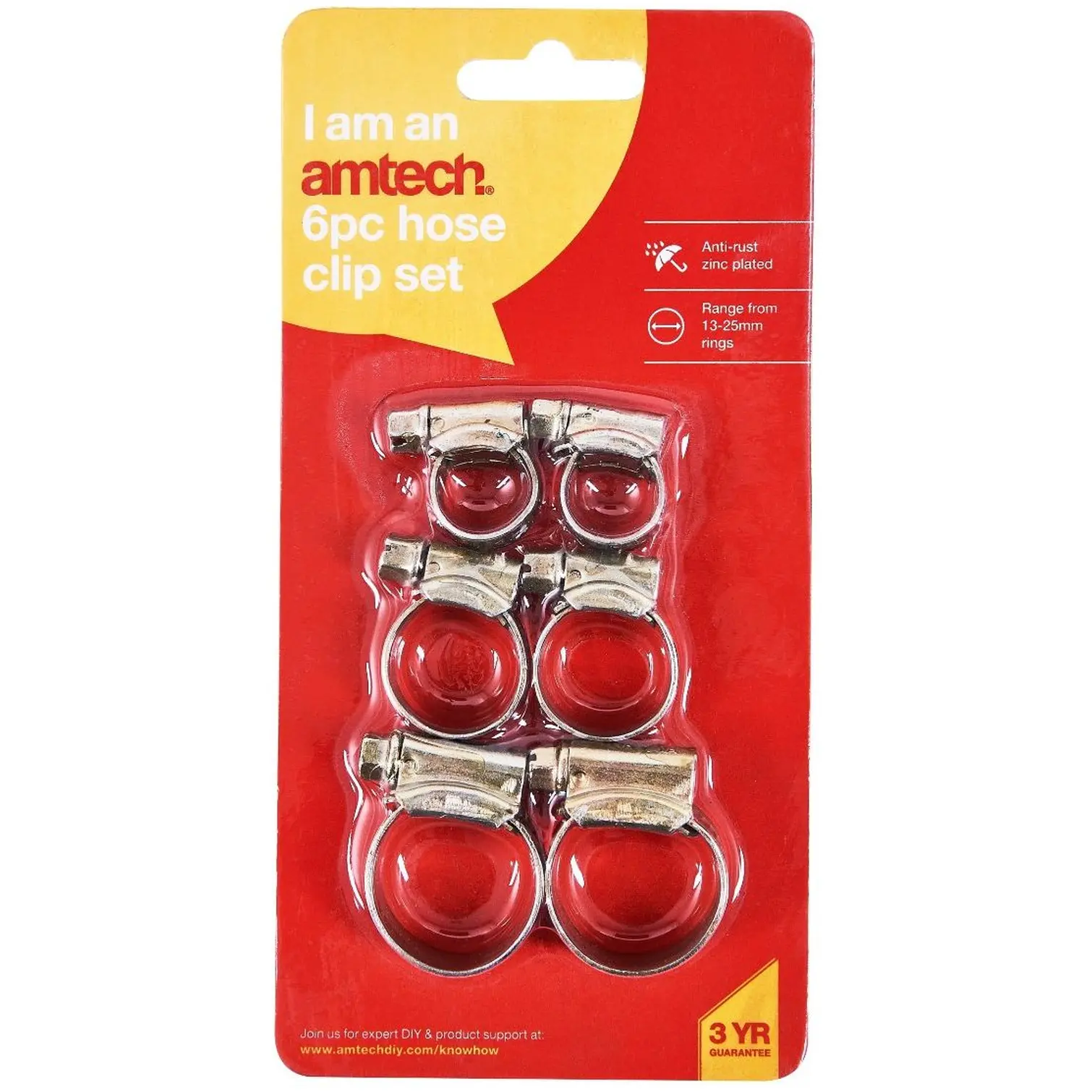 Amtech 6pc Hose Clip Set