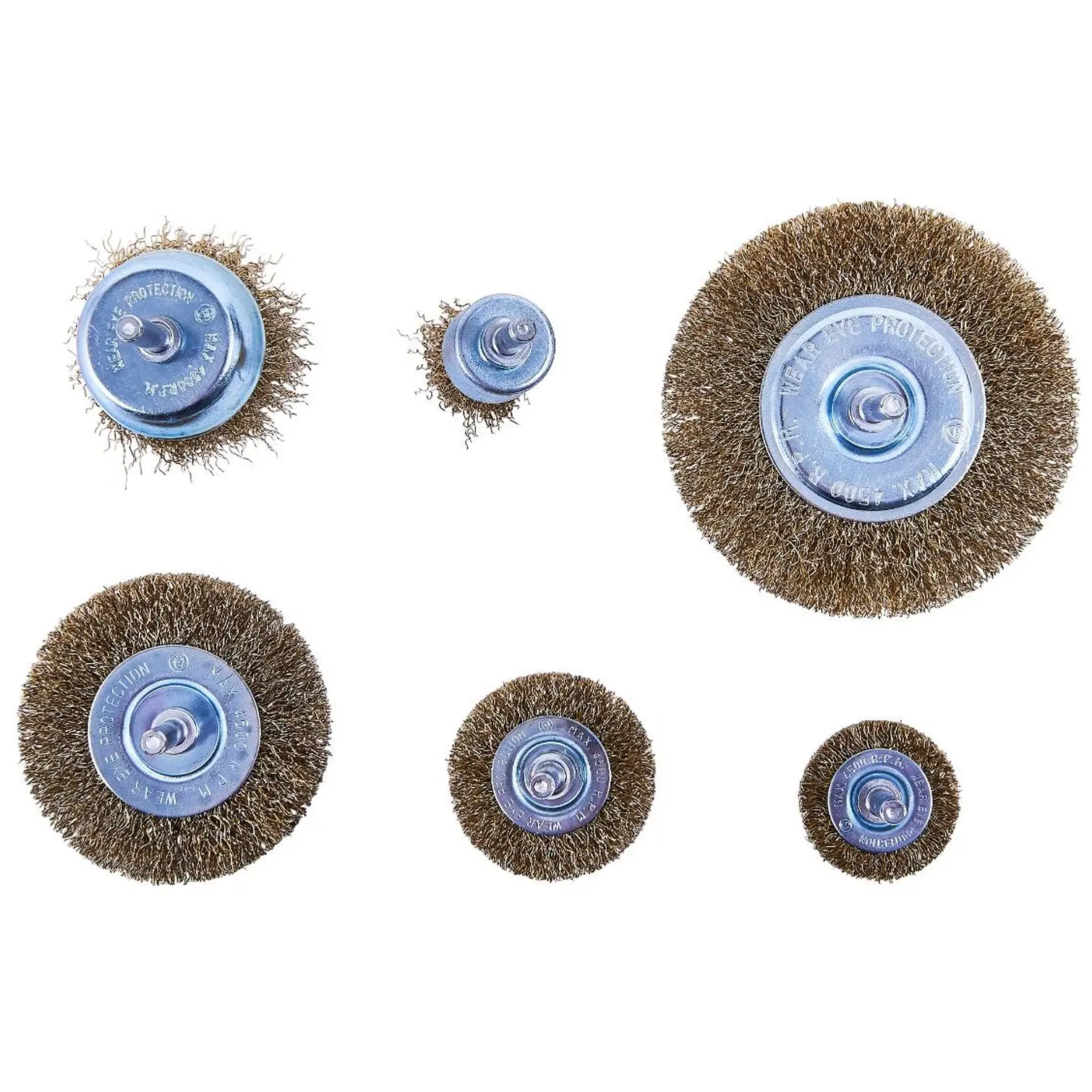 6 Piece Wire Wheel Brush Set