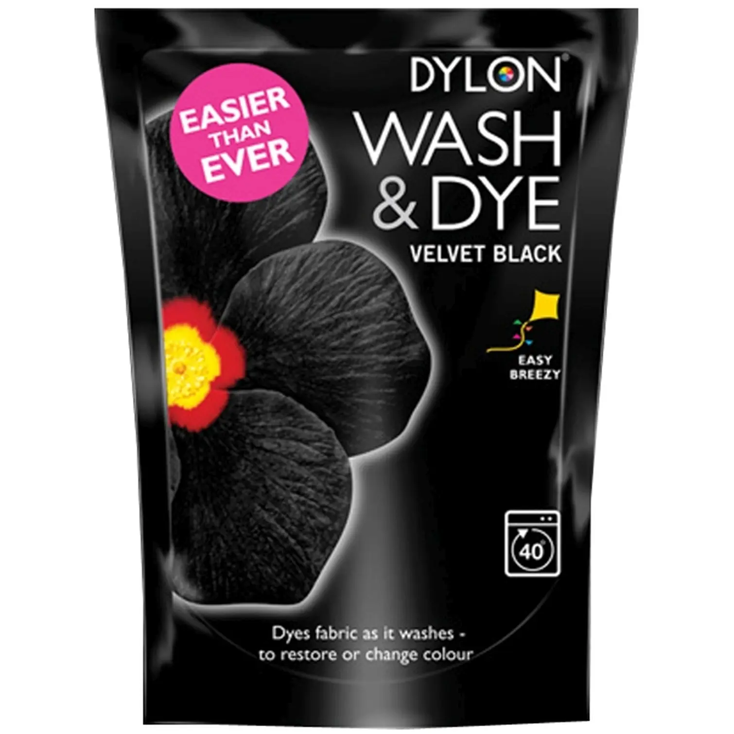 Dylon No Salt Wash & Dye Velvet Black